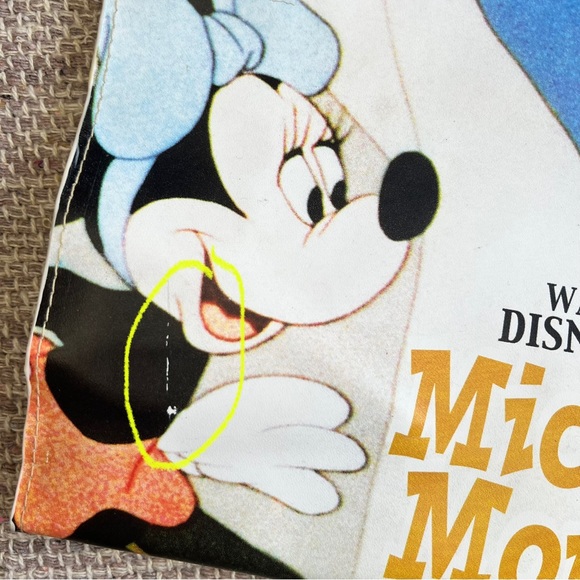 Disney Mickie Mouse & Minnie Vinyl Tote Bag - Picture 4 of 14